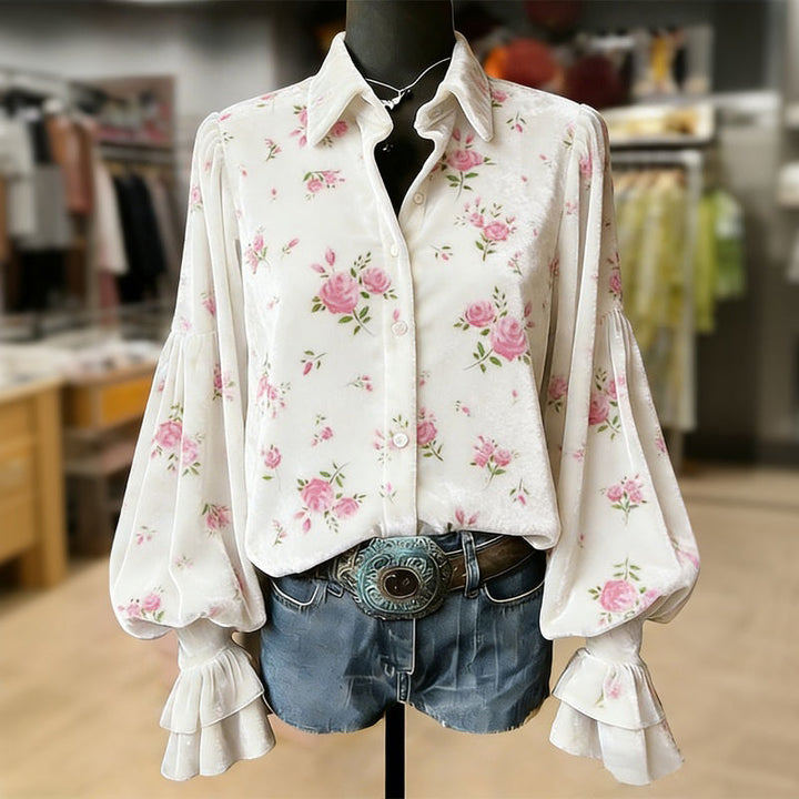 Chemisier Décontracté À Imprimé Floral