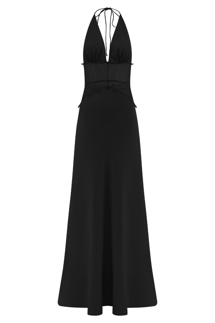 ROBES EN DENTELLE ET SATIN NOIRÉA