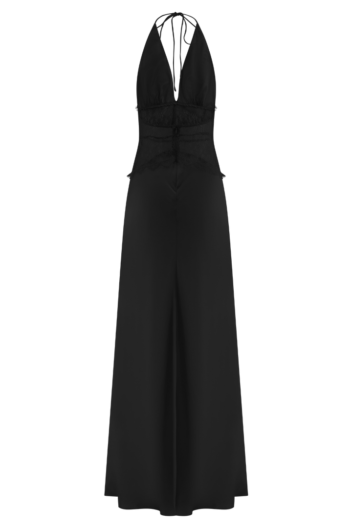 ROBES EN DENTELLE ET SATIN NOIRÉA