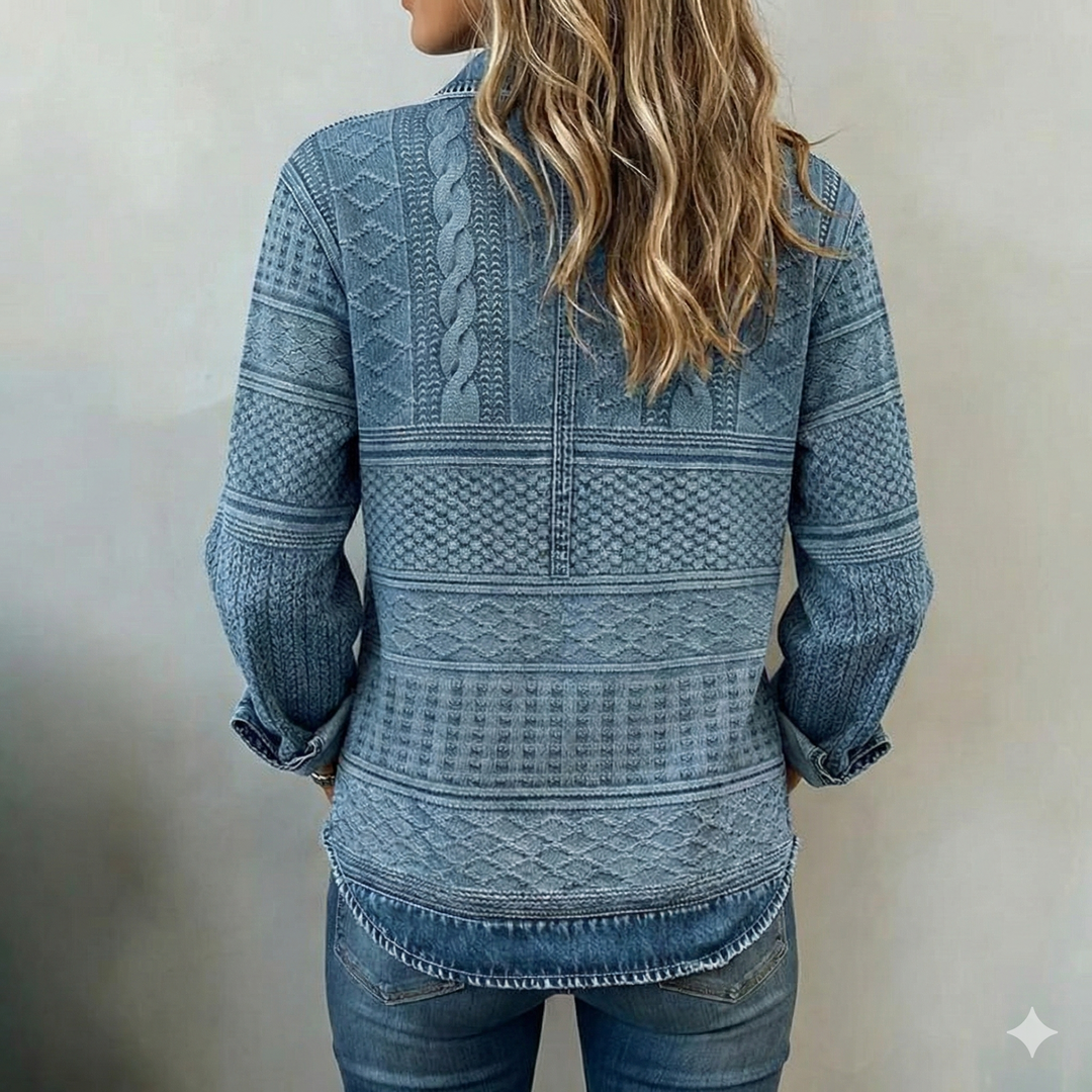 Blouse Décontractée Vintage