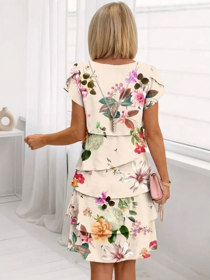 Camille – Robe élégance fluide à volants