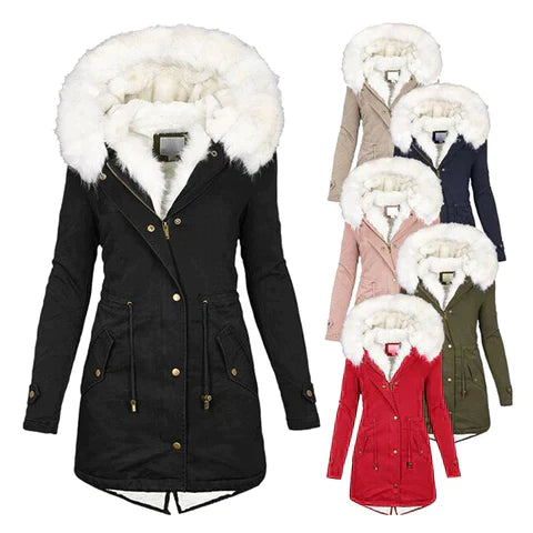 Giulia | Manteau d'Hiver avec Doublure en Fourrure Synthétique
