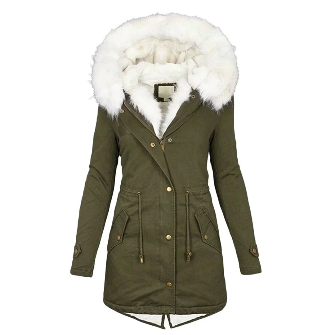 Giulia | Manteau d'Hiver avec Doublure en Fourrure Synthétique