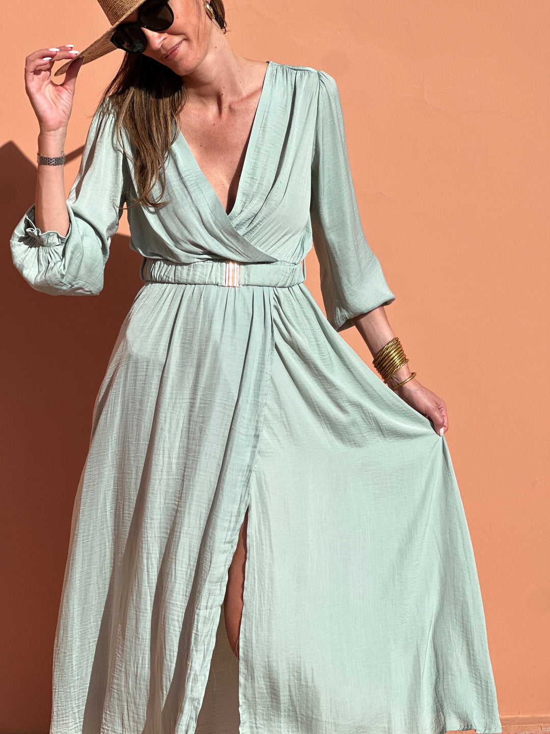 Robe Benedictine - Vert d'Eau