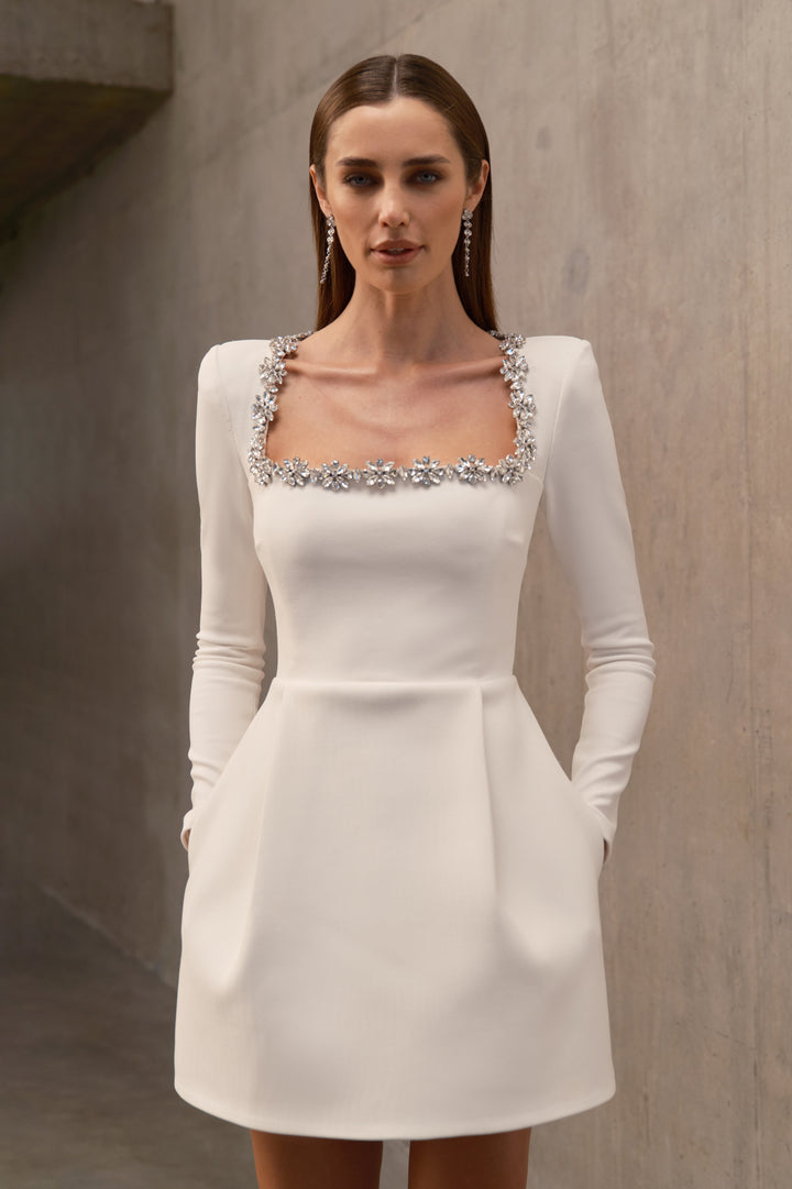 LÉONIE | ROBE COURTE EN VELOURS