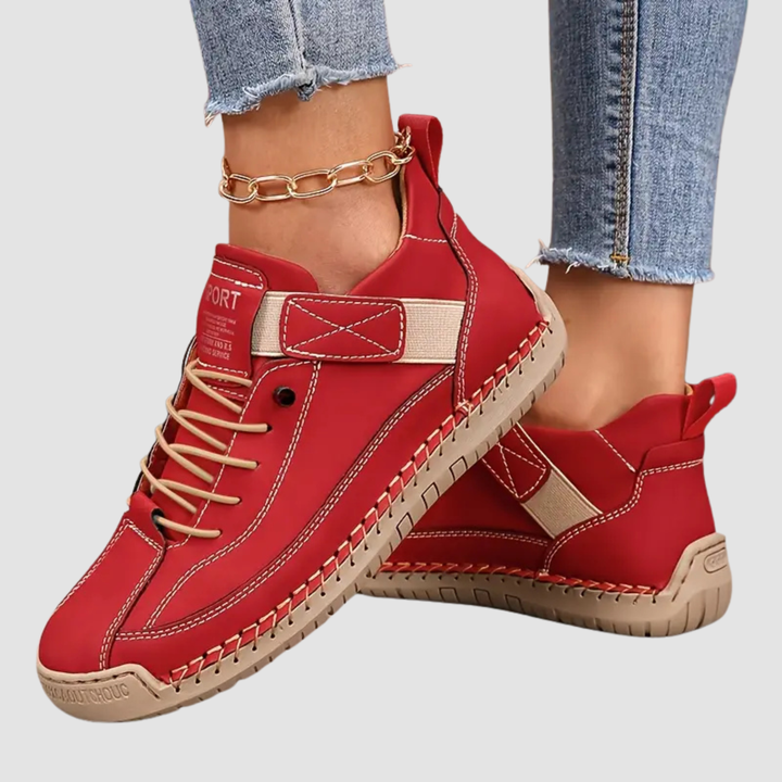 Nora | Sneaker Orthopédiques à lacets couture main