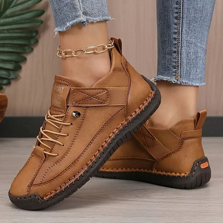 Nora | Sneaker Orthopédiques à lacets couture main