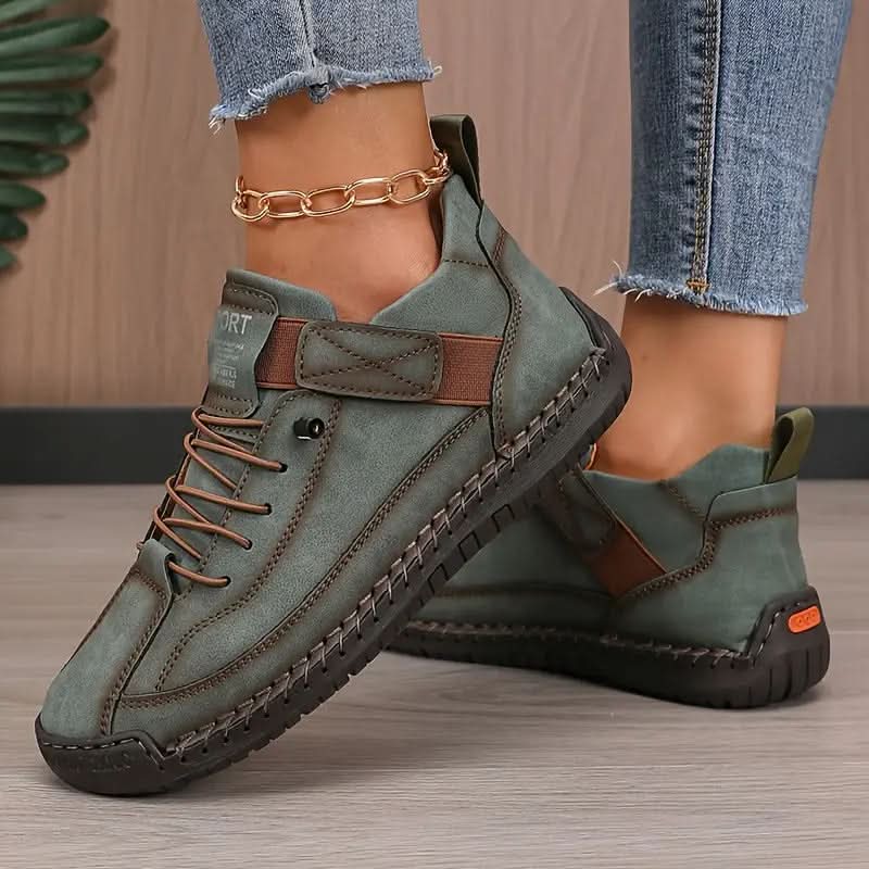 Nora | Sneaker Orthopédiques à lacets couture main