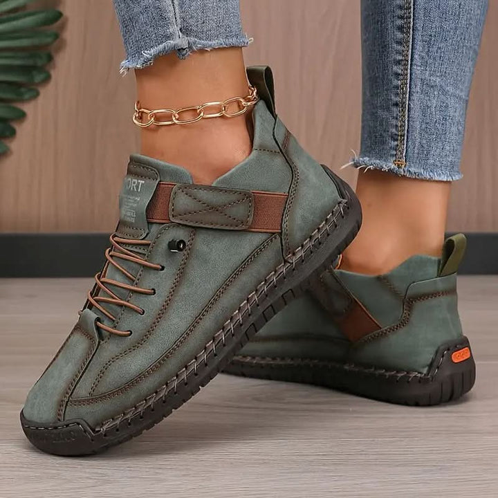 Nora | Sneaker Orthopédiques à lacets couture main