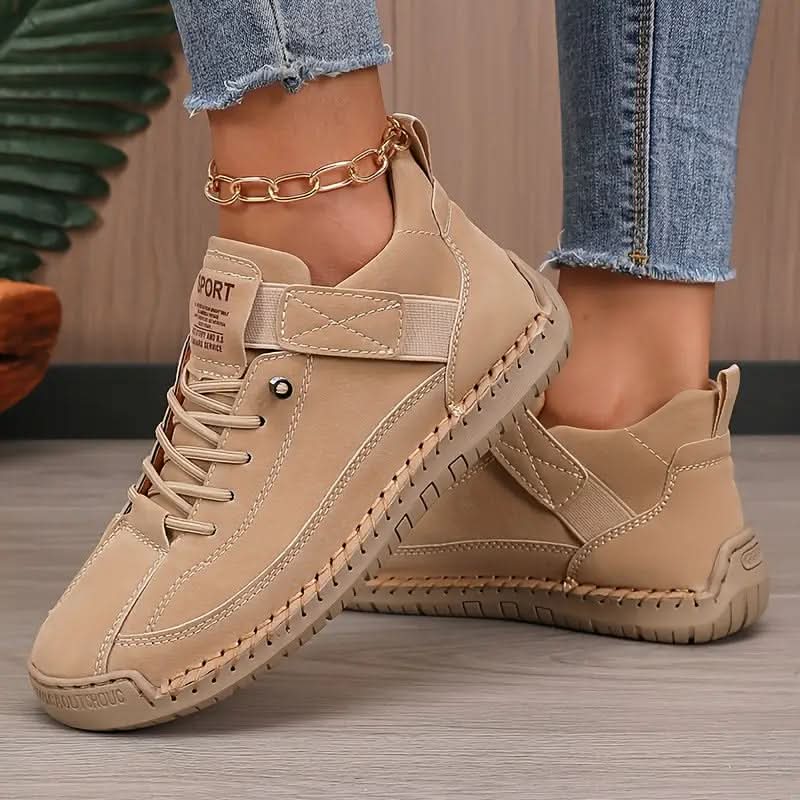 Nora | Sneaker Orthopédiques à lacets couture main