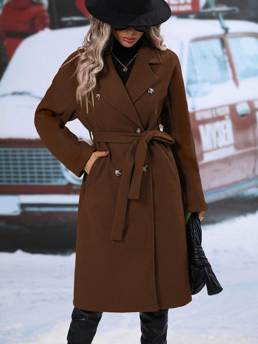 Bérénice | Manteau croisé ceinturé