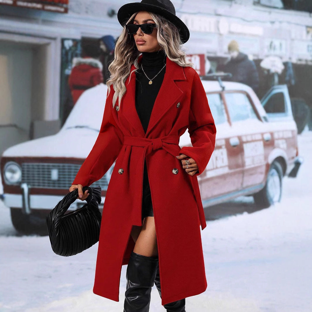 Bérénice | Manteau croisé ceinturé
