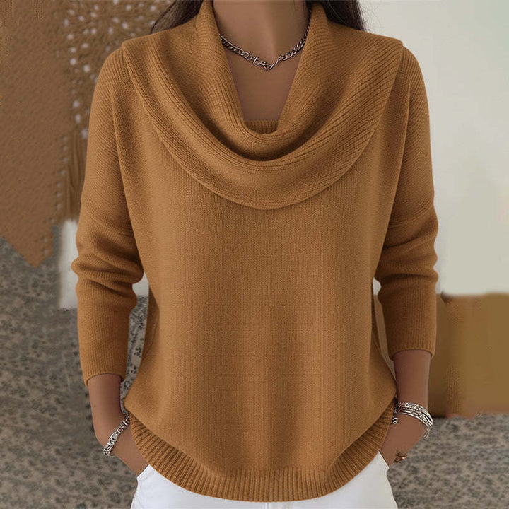 Roseline | Pull col bénitier drapé