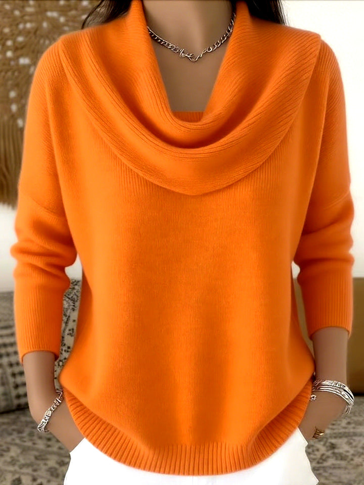 Roseline | Pull col bénitier drapé