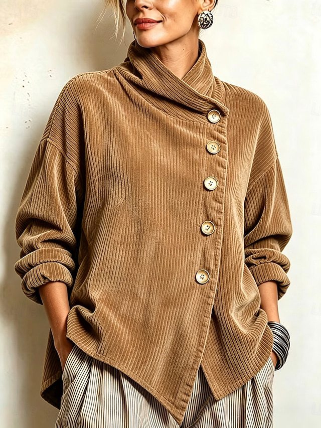 Margotte | Veste asymétrique à col drapé