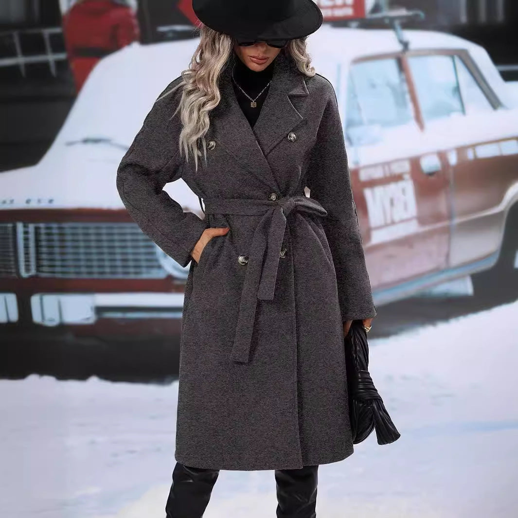 Bérénice | Manteau croisé ceinturé