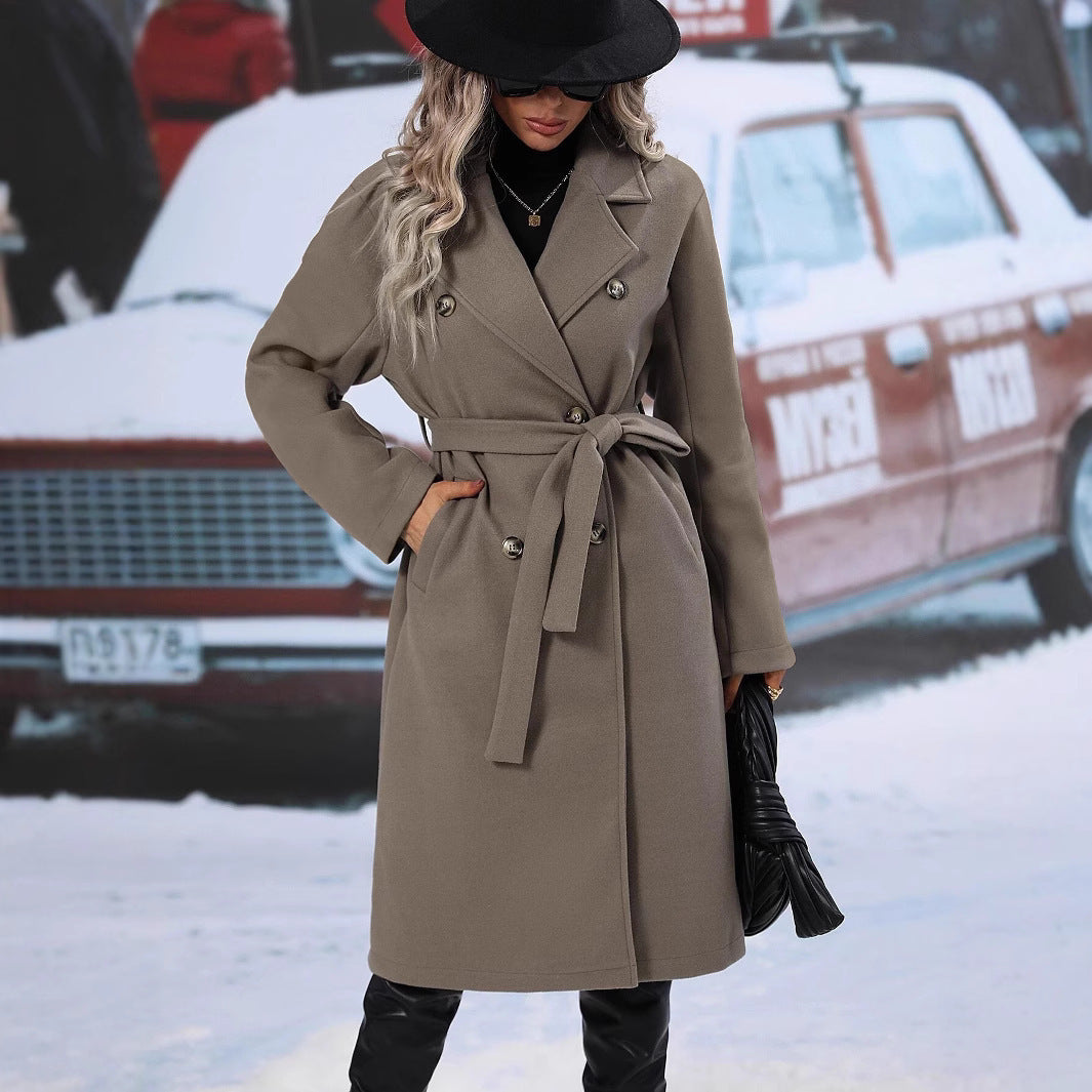 Bérénice | Manteau croisé ceinturé