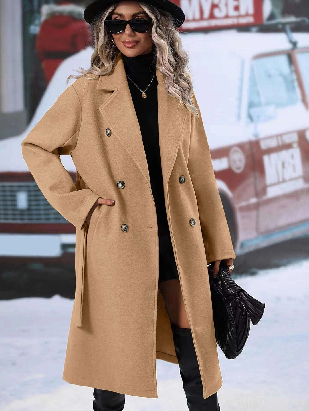 Bérénice | Manteau croisé ceinturé