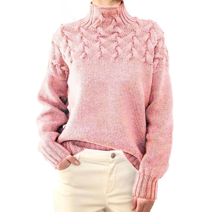 Thérèse | Pull col montant torsades