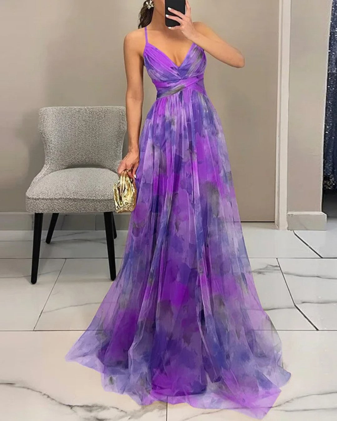 Isabelle | Robe Maxi Élégance Florale