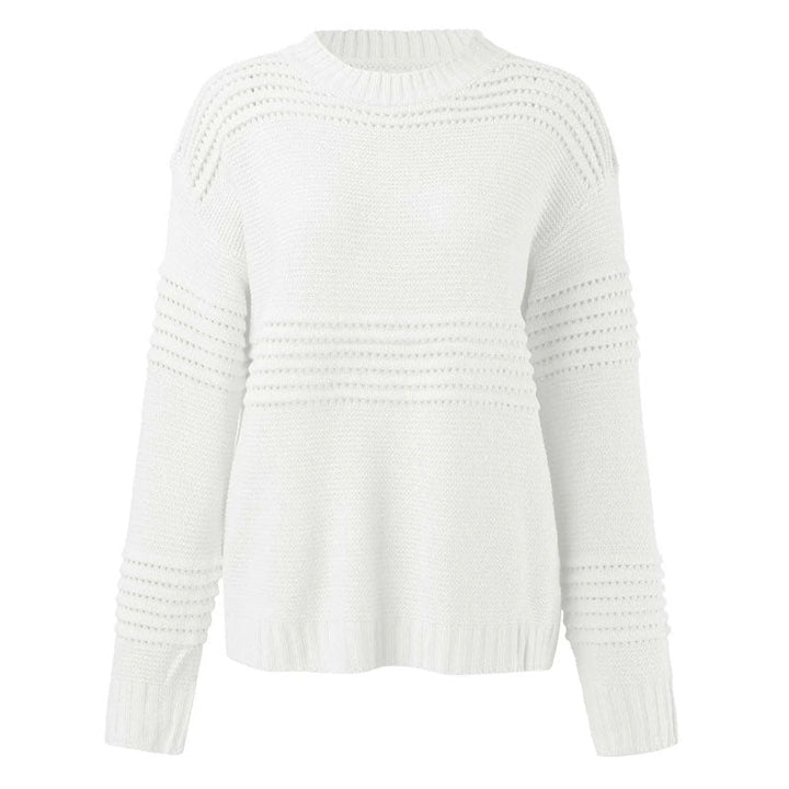 Pull En Tricot Creux Décontracté