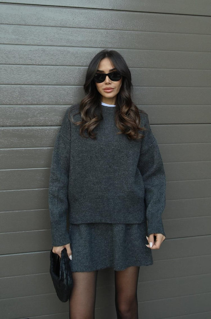 Marie™ | Ensemble Maille – Pull & Jupe