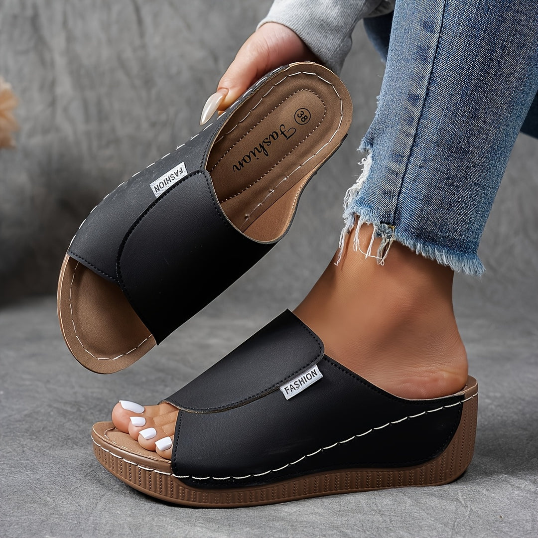 Sandales Orthopédiques à Semelle Compensée — Confort & Élégance au Quotidien