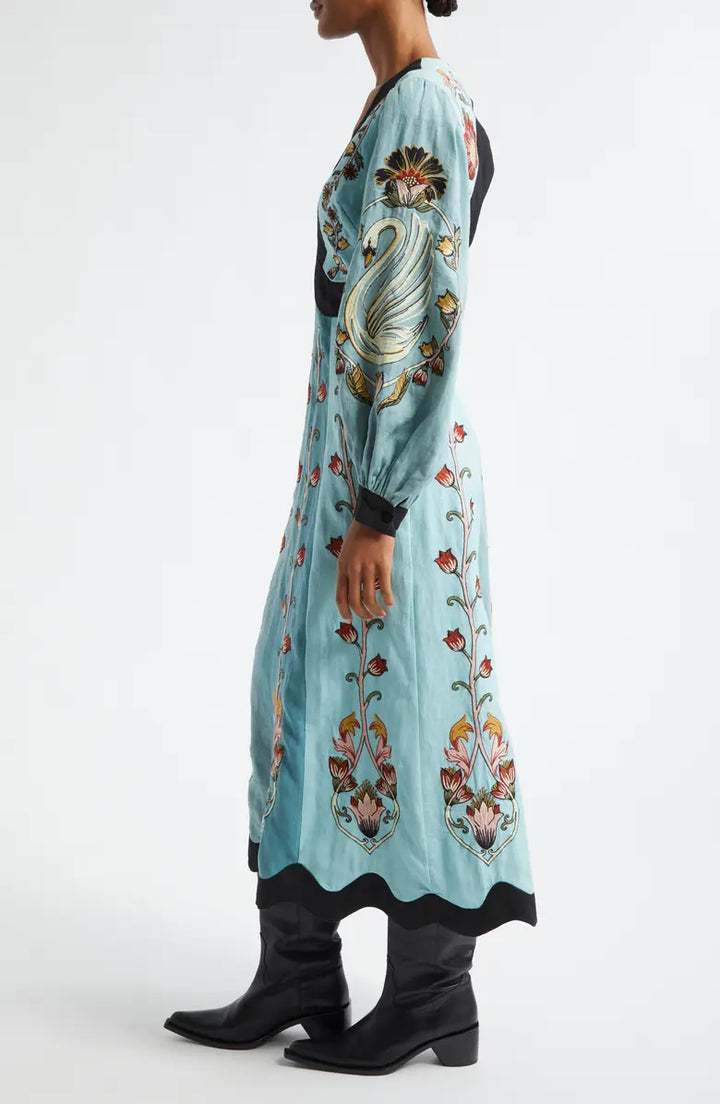 Robe Midi Bleu