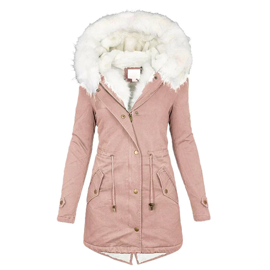 Giulia | Manteau d'Hiver avec Doublure en Fourrure Synthétique