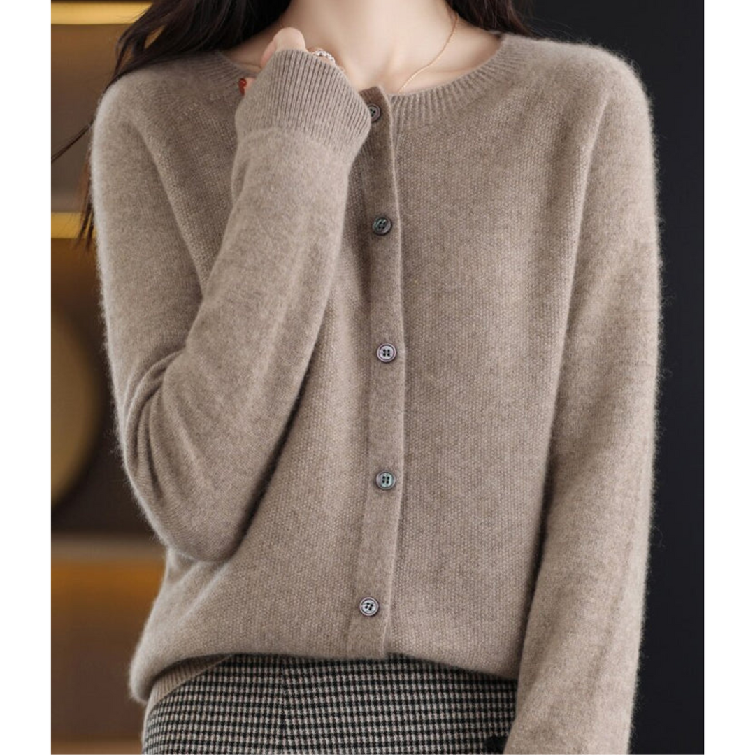 Adèle - Cardigan Élégant Maille Boutonné