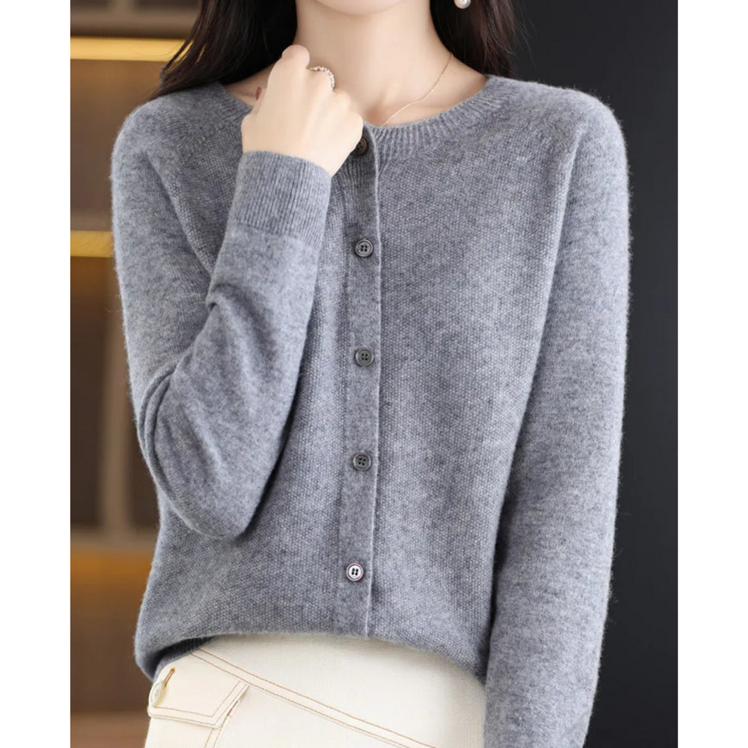 Adèle - Cardigan Élégant Maille Boutonné