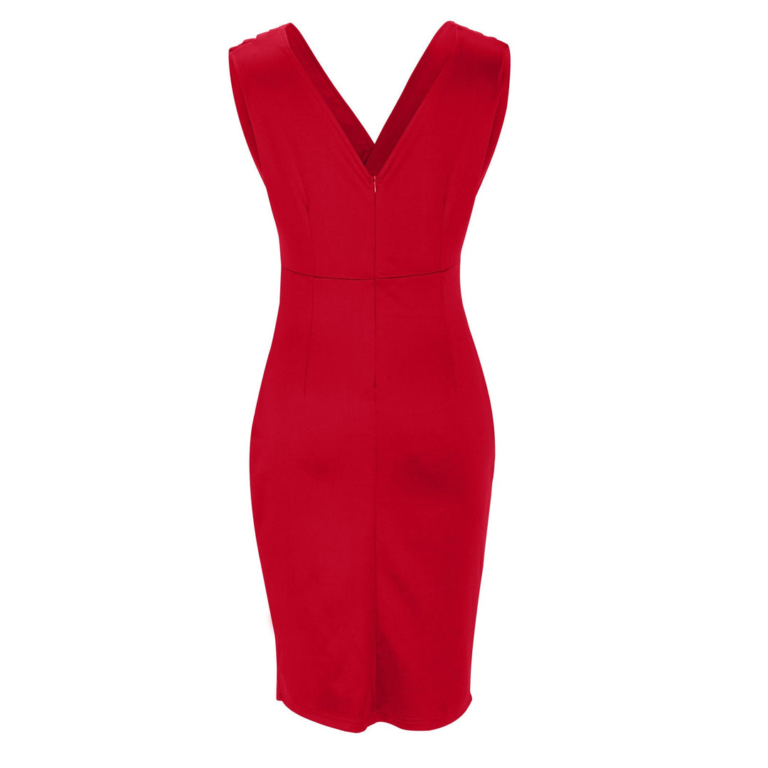 Fresia™ | Robe Élégante Cintrée avec Décolleté en V