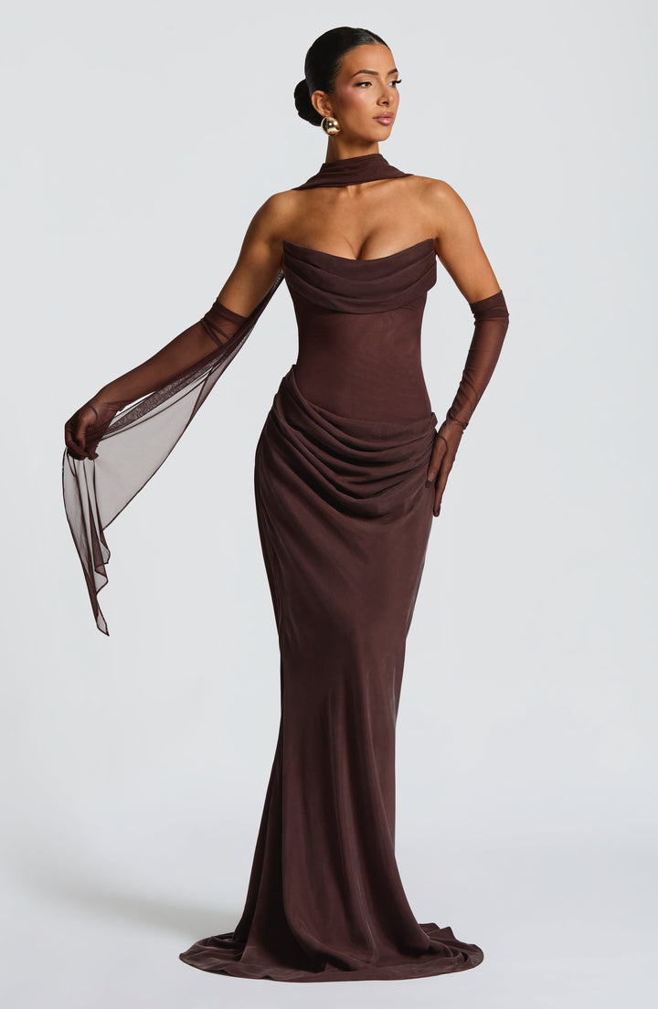 Aurélie™ | Robe longue satinée