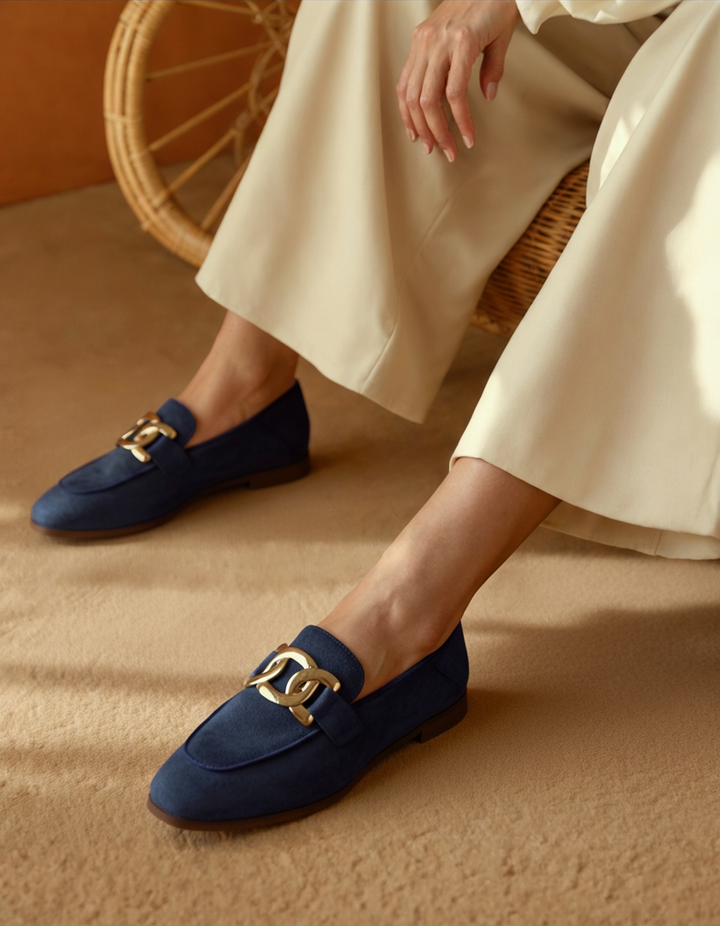 Adèle™ - Mocassins en Suède Élégant