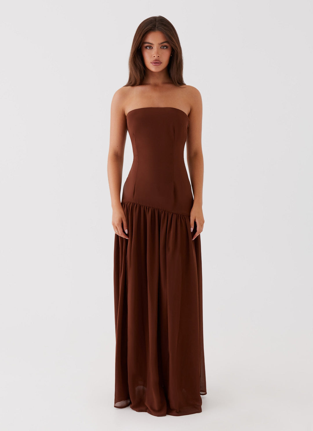 CLARA | ROBE LONGUE BUSTIER FLUIDE