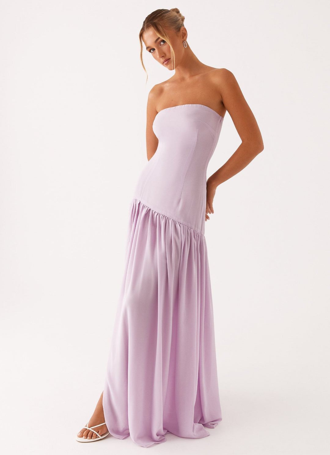 CLARA | ROBE LONGUE BUSTIER FLUIDE