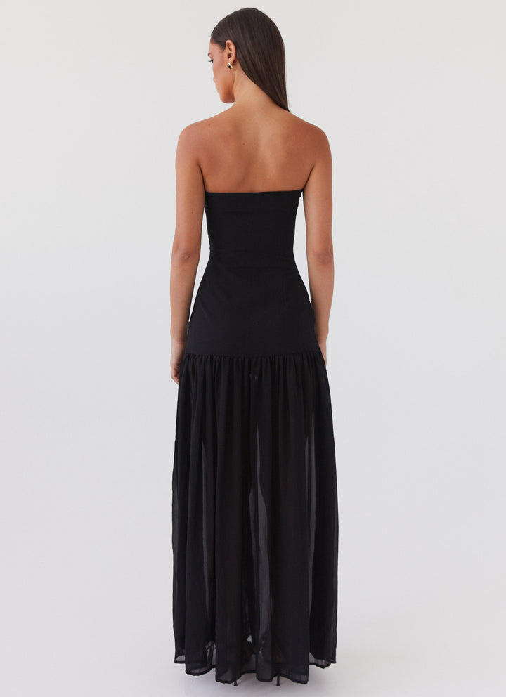 CLARA | ROBE LONGUE BUSTIER FLUIDE