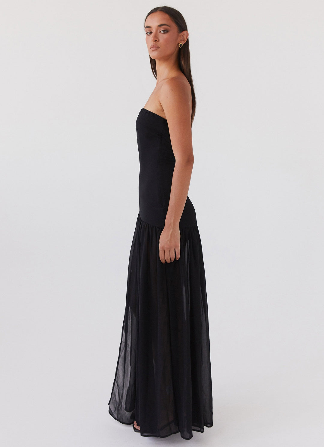 CLARA | ROBE LONGUE BUSTIER FLUIDE