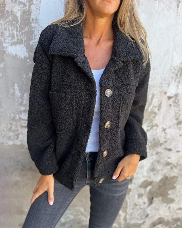 Alizée | Veste boutonnée douillette